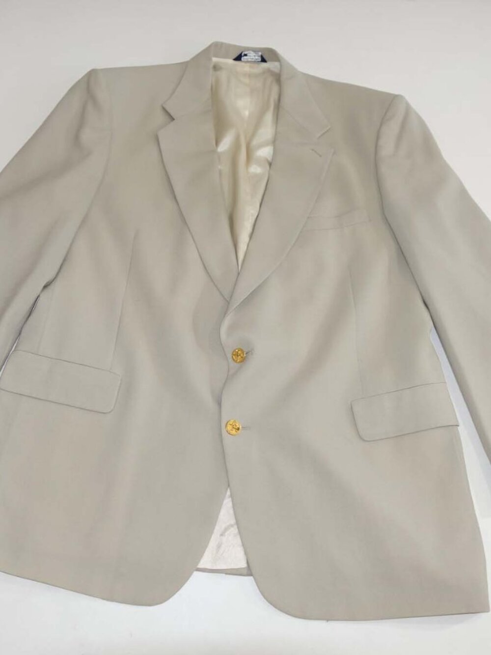Heisman Trophy Collection Men's Blazer Size 46 X-Long Beige 100% Wool Jacket